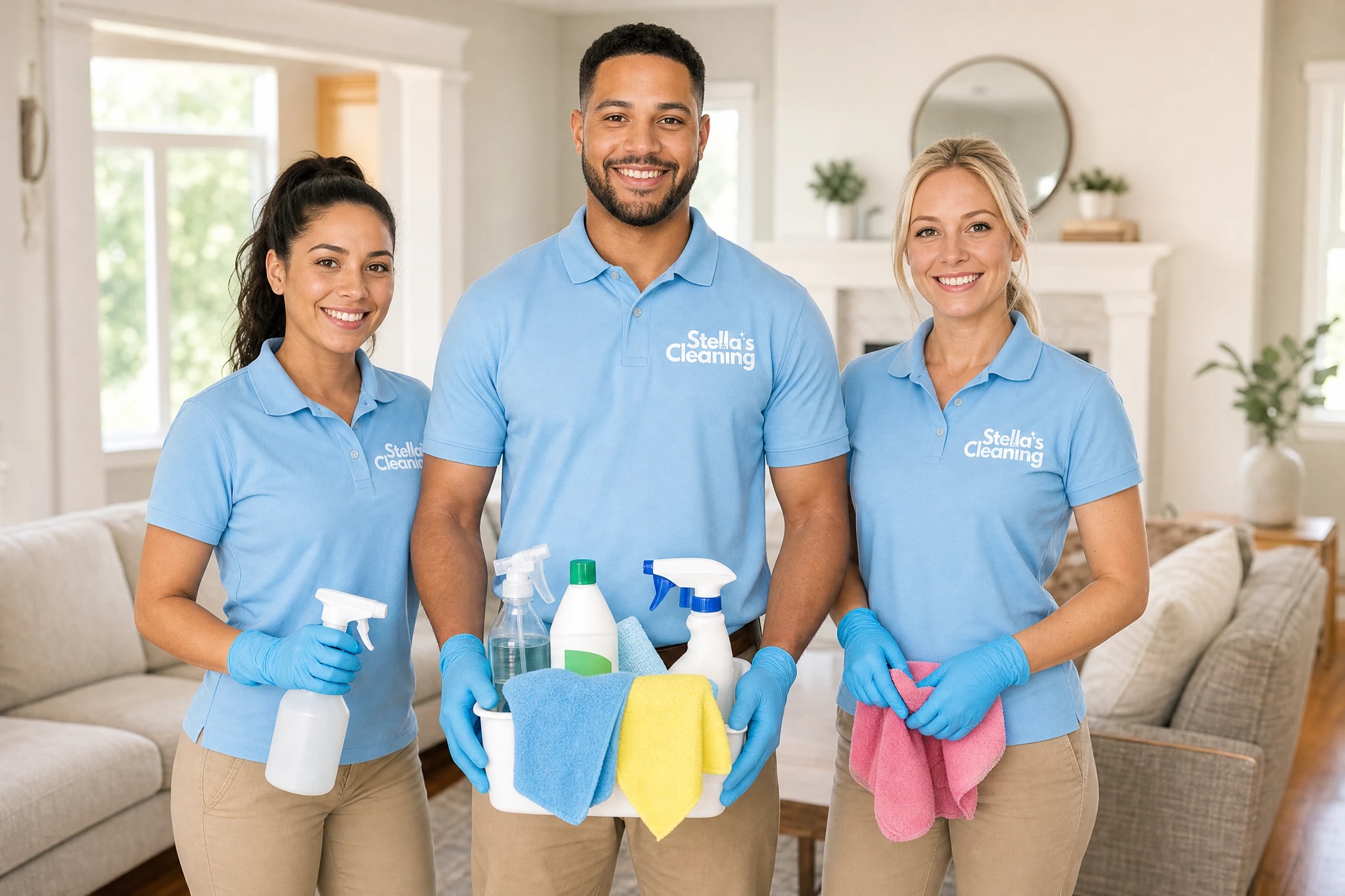 Stella's Cleaning team at work in Edmond, Oklahoma